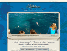 Tablet Screenshot of neptunesburialsatsea.com